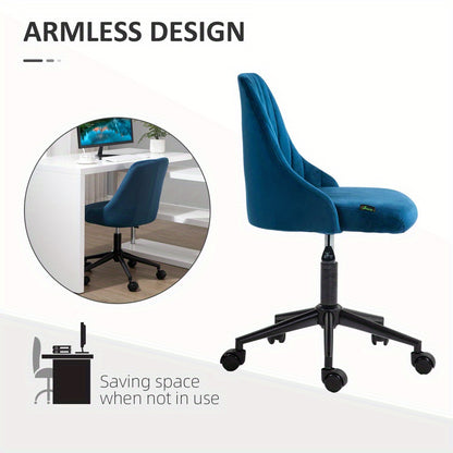 Bureaustoel – Draaistoel – Kantoorstoel – Werkstoel – Bureaustoelen voor Volwassenen – Ergonomisch Design – Hoogte Verstelbaar – Met Stevig Metalen Frame – Comfortabele Zitting