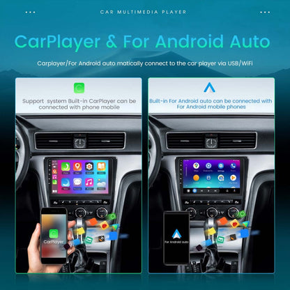 PODOFO Android 13 Car Radio For Volkswagen Tiguan 2010-2015, 22.86 cm 2 DIN Touchscreen with Wireless Carplay Android Car, B/ T GPS WiFi 59UI RDS Mic Reversing, Without Battery