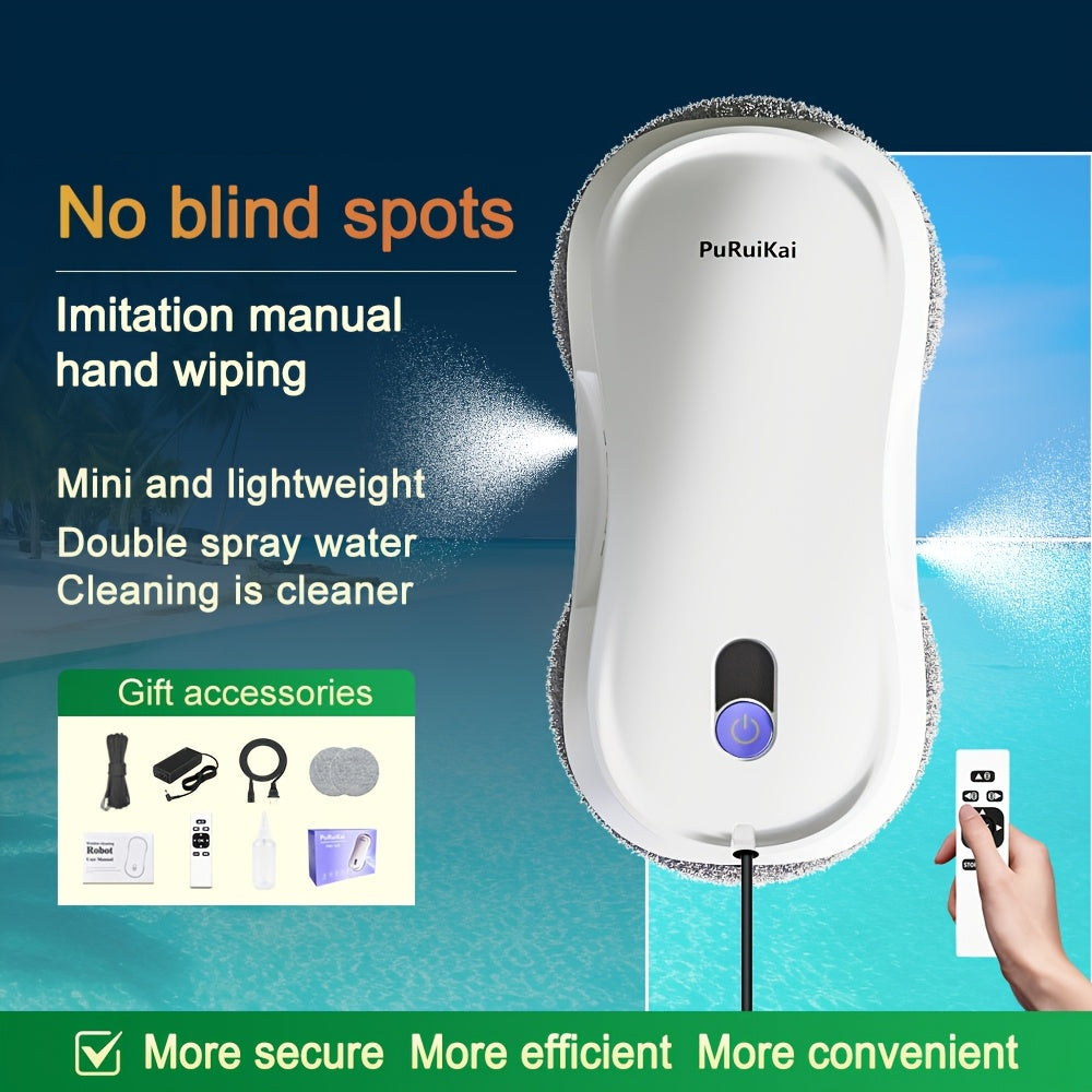 Raamrobot – Robot Ramenwasser – Automatische Ruitenreiniger – Elektrische Raamwisser – Slimme Raamreiniger – Dual-Direction Spuitsysteem – Afstandsbediening
