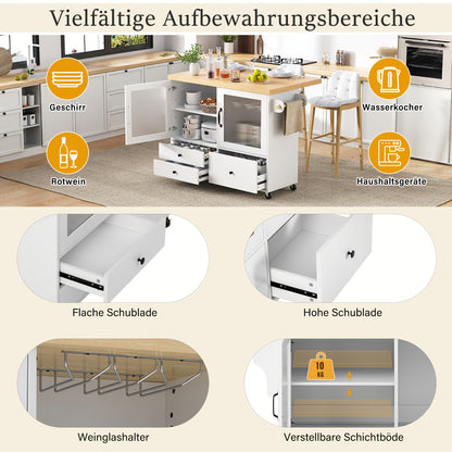 Ladekast – Kast – Commode – Opberger – Ladekast Wit – 5 Lades – Diamantpatroon – Gouden Poten – Modern – Eenvoudige Montage