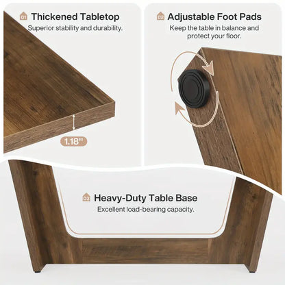 Eettafel – Dinertafel – Tafeltje – Eetkamertafel – Tafelblad – 180 cm Extra Lang – Industrieel Modern Landelijk – Massief Houten Onderstel – Krasbestendig – Voor 6-8 Stoelen