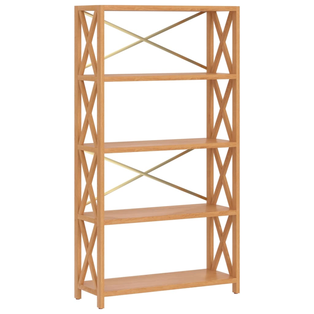 Boekenrek – Boekenkast – Badkamerkast – Vakkenkast – Opbergrek – Massief Eikenhout – 80 x 30 x 146 cm