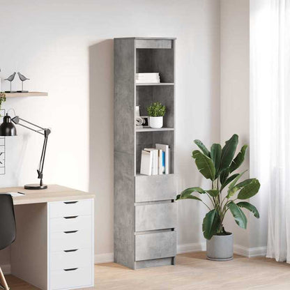 Modern 3-Tier Wooden Credenza with Removable Shelves - 37, 5x35x180cm, Durable Hardwood & Artificial Wood, No Assembly Required, Freestanding Storage Cabinet for Living Room, Bedroom, Office - Space-Saving Design, Bedroom Org