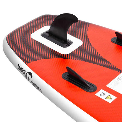 Opblaasbare Paddleboard – SUP Board – Stand Up Paddle – Watersport Board – PVC Constructie – 300 x 76 x 10 cm – Inclusief Pomp En Zitje - QUORE