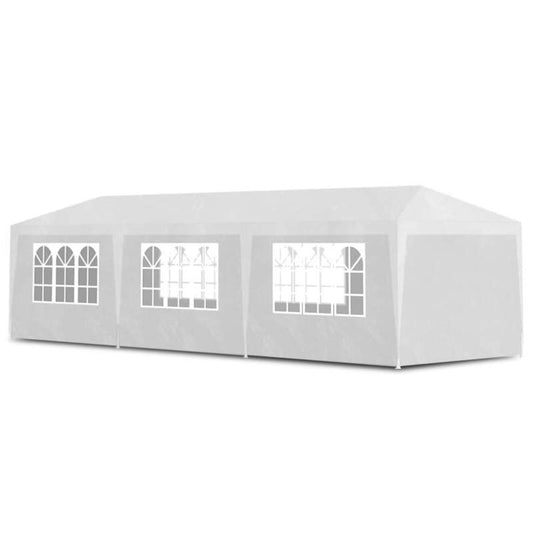 Feesttent – Partytent – Paviljoen – Tuintent – Overkapping – 3x9 Meter – Waterbestendig Polyester – Extra Ruime Feestplek