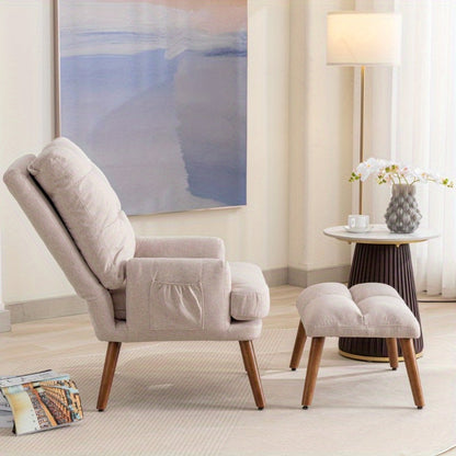 Fauteuil – Relaxfauteuil – Lounge Stoel – Verstelbare Stoel – Zitstoel – Met 5-standen Rugleuning – Ergonomisch Metalen Frame – Comfortabel Gewatteerd Zitkussen