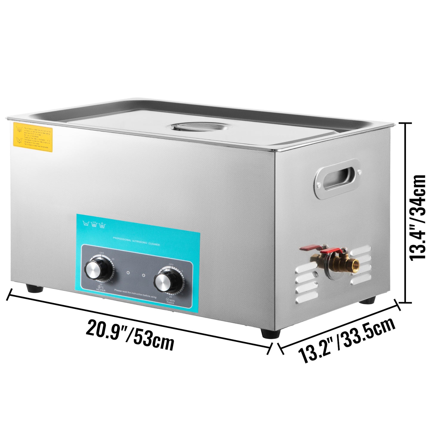 Ultrasone Reiniger – Ultrasonic Cleaner – Ultrasoon Schoonmaker – Ultrasoon Reinigingsapparaat – Ultrasone Tank – 30 Liter Capaciteit – Roestvrijstalen Behuizing met Timer en Verwarming