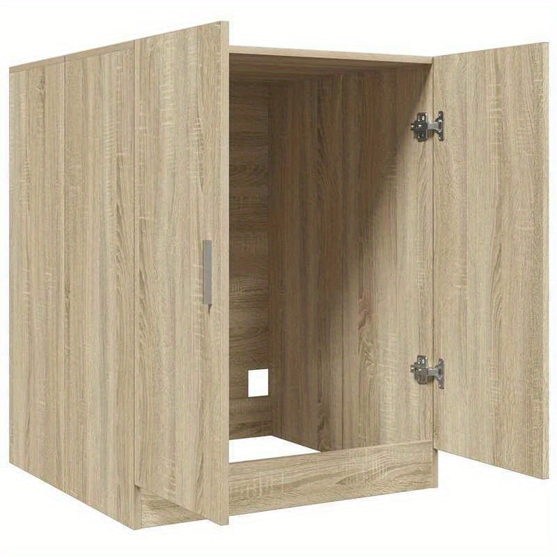 Wasmachine Kast – Wasmachine Ombouwmeubel – Drogerkast – Opbergkast – Werkblad Wasruimte – Sonoma Eiken Kleur – Stevig & Duurzaam – Ruimtebesparend Design