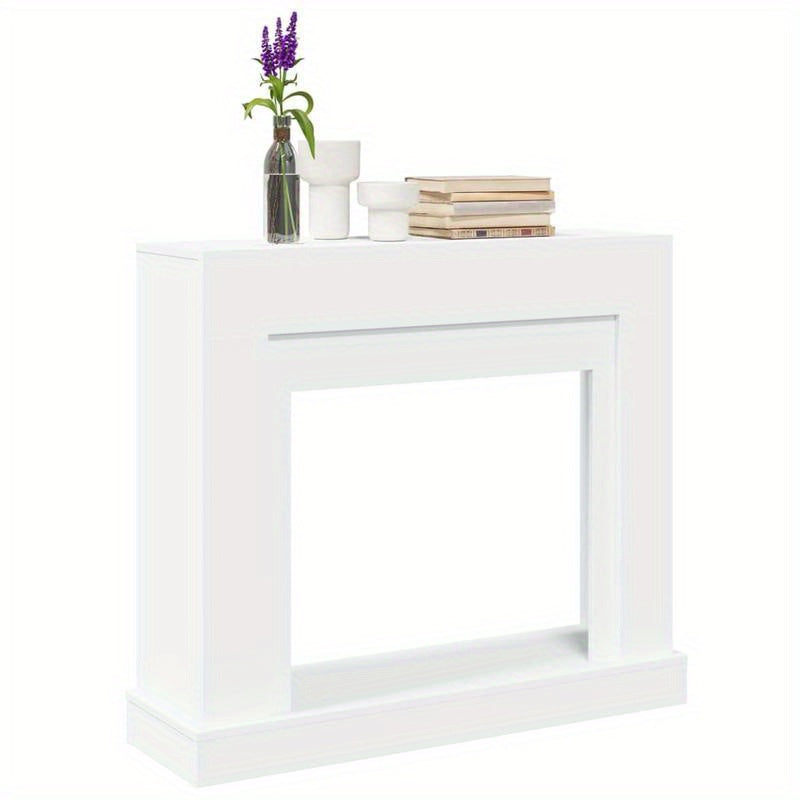 Haardscherm – Haardomranding – Haardafrastering – Kachelhek – Veiligheidshek – Wit – Hout – 100x30x87,5 cm – Beschermend – Stijlvol