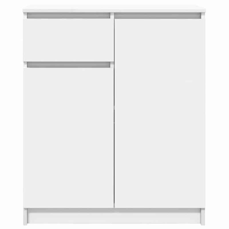 Sideboard with Drawer, White, 71x35x84 cm, Wood Composite Material/Storage Cabinet/Shoe Rack/TV Stand. This Storage Shelf Offers Ample Space to Keep Various Items Organized, Keeping Your Room Tidy