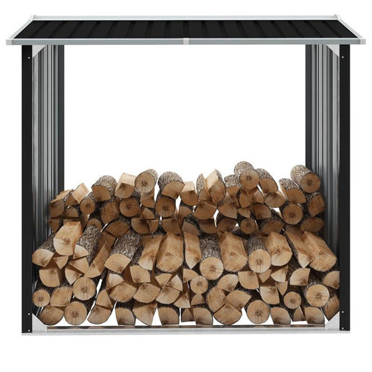 Heavy-Duty Metal Storage Shed 172x91x154cm - Durable Outdoor Organizer with Ventilation, Weather-Resistant Design for Firewood, Tools & Garden Supplies - Space-Saving Sturdy Construction for Backyard, Patio, Garage, Shed for