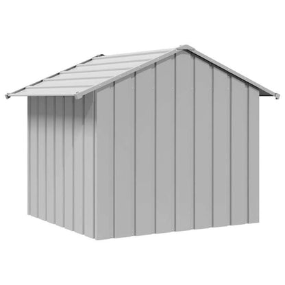 Hondenhok – Hondenhuis – Hondenbench – Hondenkooi – Hondenverblijf – Verzinkt Staal – Zwart Dak – 131x101x102 cm – Weerbestendig – Geïsoleerd