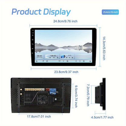 Autoradio – 2DIN Multimediaspeler – Car Radio – Android Autoradio – Auto Entertainment – 10,1 Inch HD Scherm – Qualcomm Snapdragon Chip – Draadloos CarPlay & Android Auto