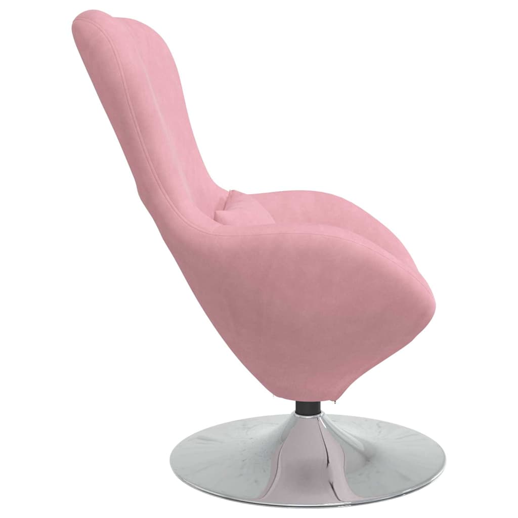 Draaifauteuil Roze – Fauteuil – Loungestoel – Relaxstoel – Zitzak – Fluwelen Bekleding – 360 Graden Draaibaar