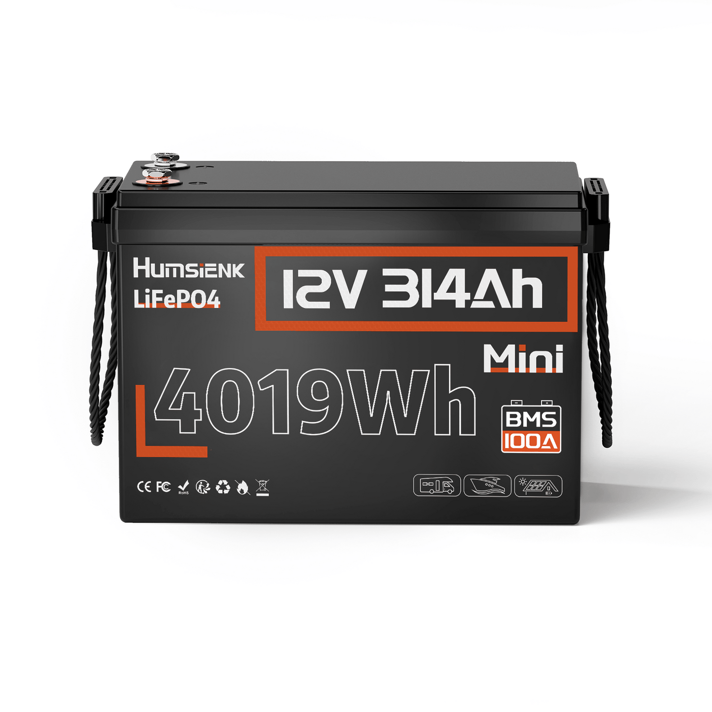 Li-ion Accu – Lithium Accu – Powerbank – Thuisaccu – Camperaccu – 12V 314Ah – Lithium IJzerfosfaat – Lage Temperatuurbescherming