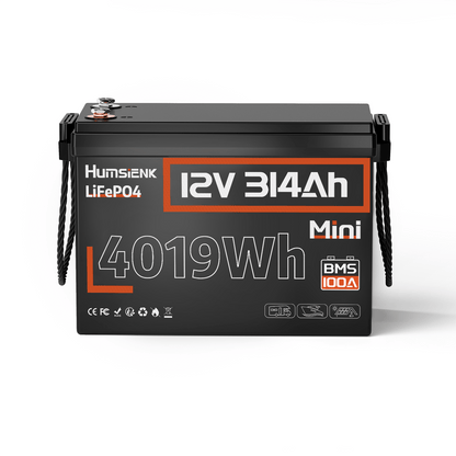 Li-ion Accu – Lithium Accu – Powerbank – Thuisaccu – Camperaccu – 12V 314Ah – Lithium IJzerfosfaat – Lage Temperatuurbescherming