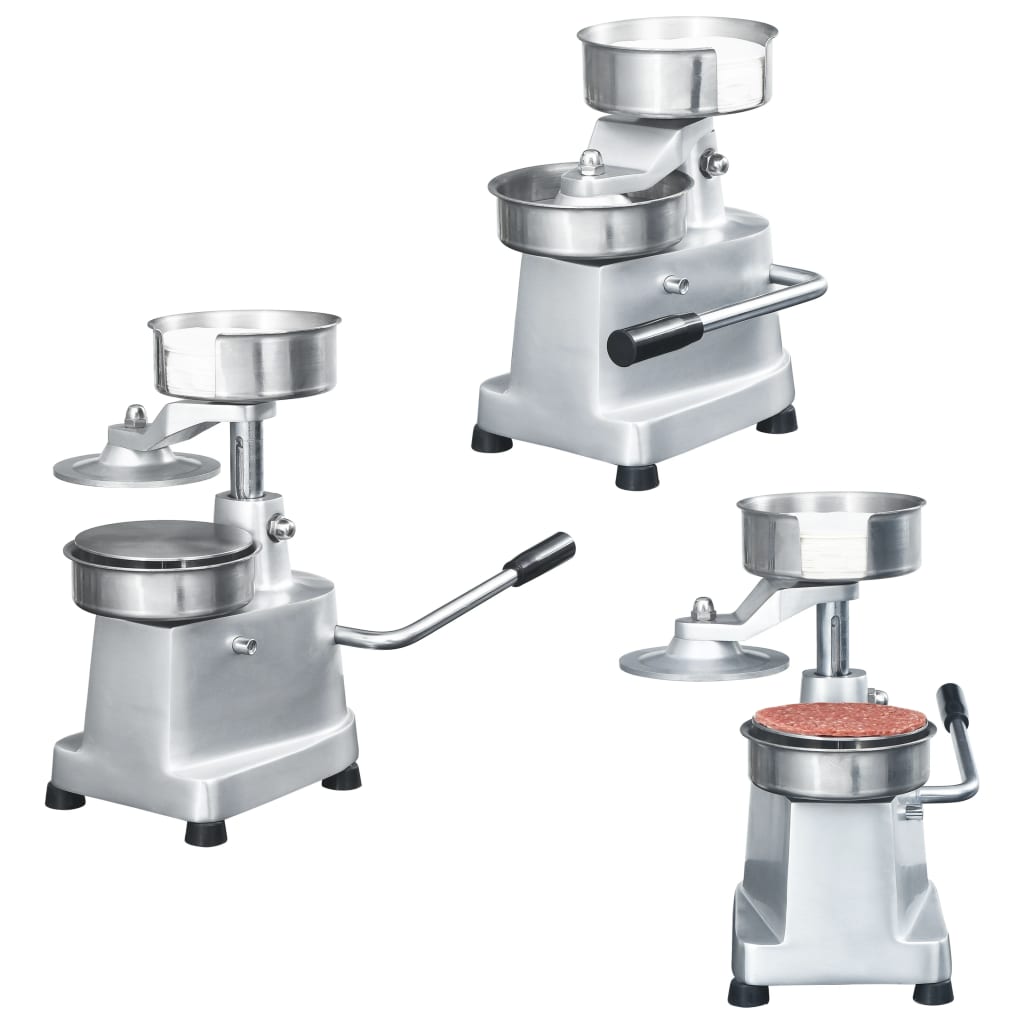 Hamburgerpers – Burgermaker – Hamburgermaker – Burgerpersmachine – Hamburgervormer – 130 mm Diameter – Aluminium Behuizing – RVS Voedselveilige Delen