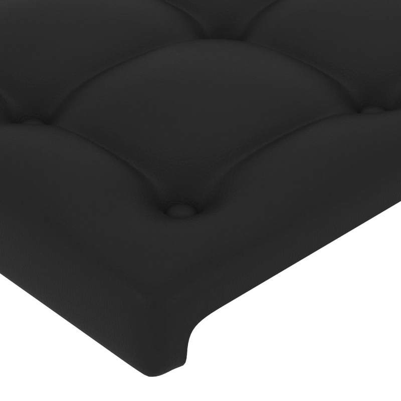 Bed Frame – Bed Frame Met Hoofdeinde – Eenpersoonsbed – Stalen Bedframe – Slaapbank Frame – Zwart – Stevig Ontwerp – 90x200 Cm Groot