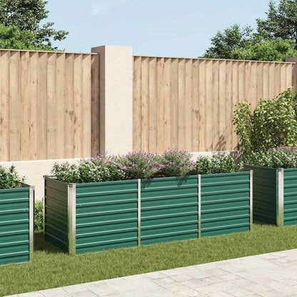 Hoogtebed Tuin – Verhoogd Bed – Plantbak – Moestuinbak – Plantenbak – Gegalvaniseerd Staal – 240x80x77 cm – Weerbestendig Groen