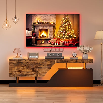 tv meubel – tv kast – lowboard – dressoir – tv tafel – Modern Handenvrij Design – Ruime Opbergruimte Voor TV Tot 165 cm