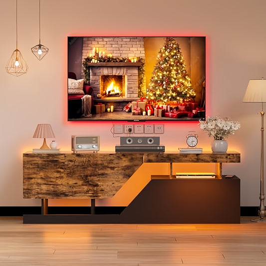 tv meubel – tv kast – lowboard – dressoir – tv tafel – Modern Handenvrij Design – Ruime Opbergruimte Voor TV Tot 165 cm