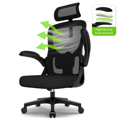Bureaustoel – Ergonomische Stoel – Office Chair – Gamingstoel – Draaistoel – Verstelbare Hoofdsteun & Lendensteun – Mesh Design & 150 kg Draagkracht