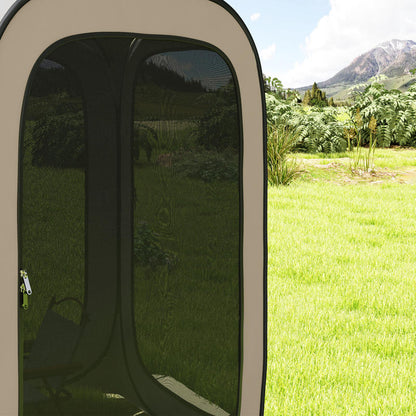 Pop-up Tent – Kampeertent – Strandtent – Familietent – Koepeltent – Waterdicht PVC – UPF 50+ Zonbescherming – Ruim Ovaal – Stevig Stalen Frame