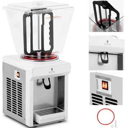 Sapkoeler – Koeldispenser – Drankenkoeler – Mixer – Taptank – 25 Liter Inhoud – Energiezuinige Koeling 240W