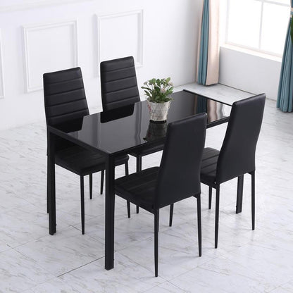 Eettafel – Keukentafel – Uitklapbare Tafel – Verstelbare Tafel – Kleine Eettafel – Modern Design – 120x60x75 cm – Hardhout & Zwart – Multifunctioneel en Ruimtebesparend