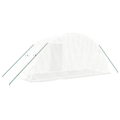 Kas – Serre – Kweekkas – Broeikas – Tuinkas – Witte Stalen Frame – 10 m² Ruimte – 5x2x2,3 Meter Groot