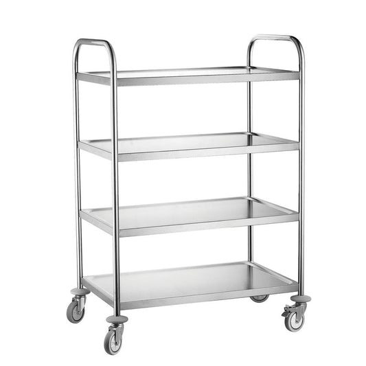 Steel Waiter's Trolley with 4 Shelves - Hendi 810118