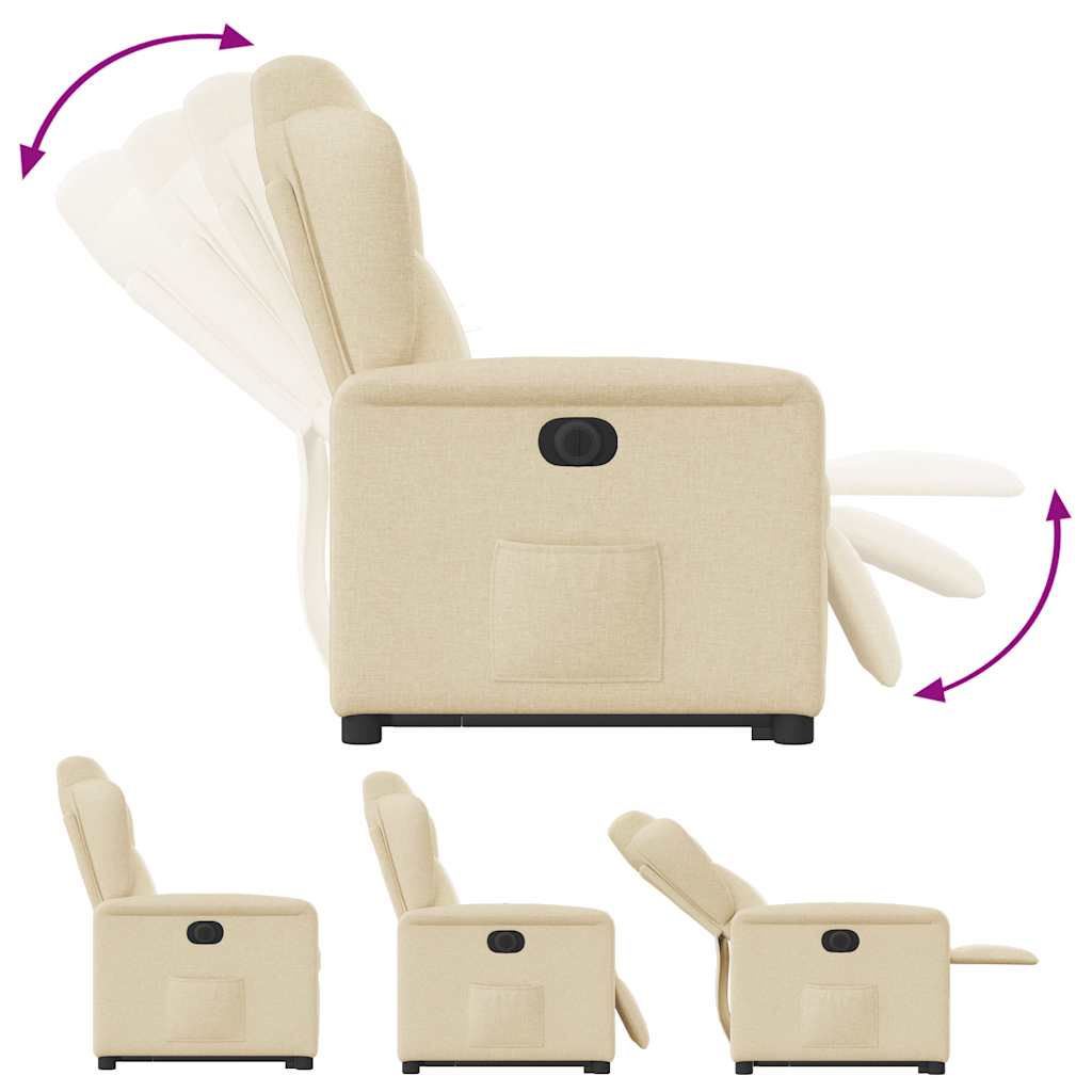 Elektrisch Verstelbare Sta-op Fauteuil – Relaxstoel – Senior Fauteuil – Opsta Stoel – Verstelbare Stoel – Elektrische Sta-op Functie – Ademend Stoffen Bekleding Donkerbruin
