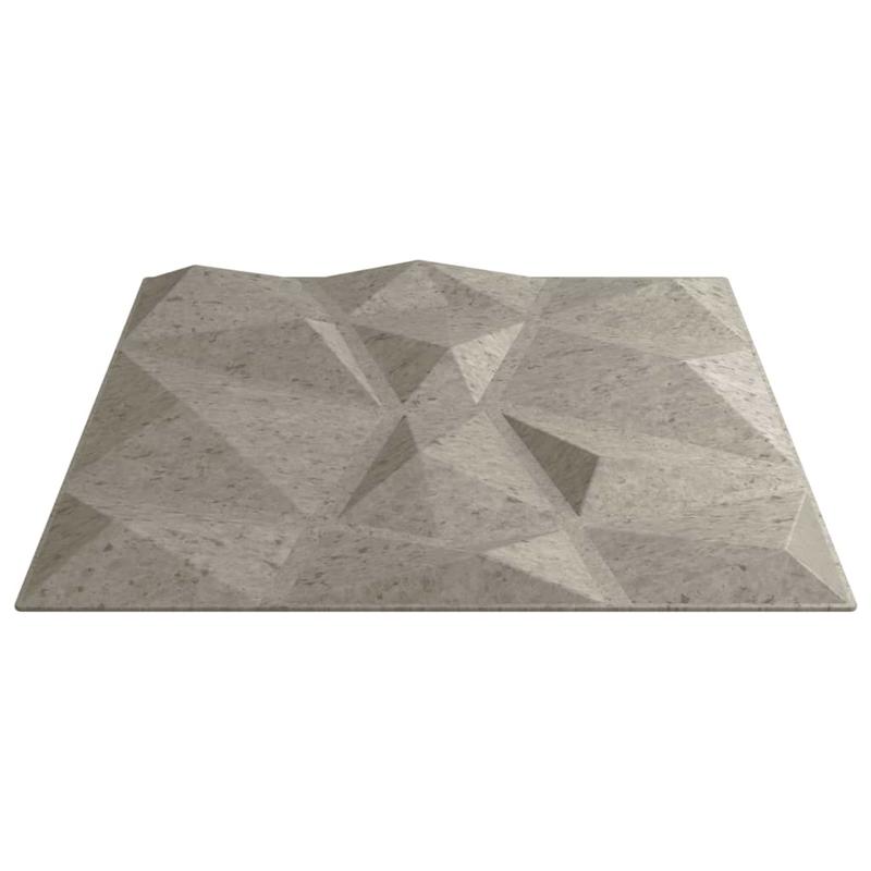48 Wall Panels Diamond 12 Square Meters 50X50 Cm XPS Concrete