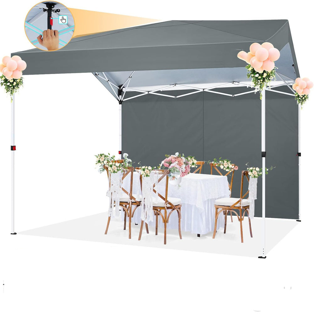 Partytent – Tuinpaviljoen – Opvouwbare Tent – Paviljoen – Feesttent – 3x3 Meter – Met Push-Pull Middenvergrendeling – Inklapbaar Met Ventilatie