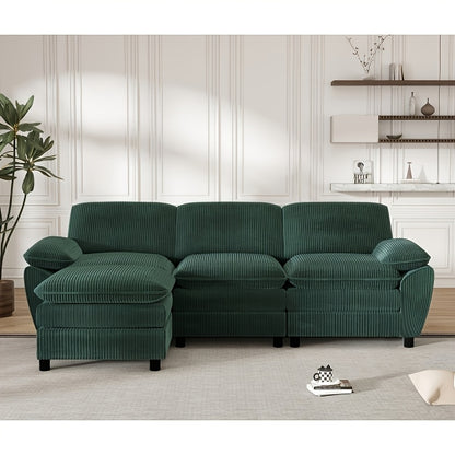 Slaapbank – Bedbank – 2-Zits Bank – Klapbank – Bankbed – Groen – Compact – Makkelijk Om te Bouwen – Pluche Kussens