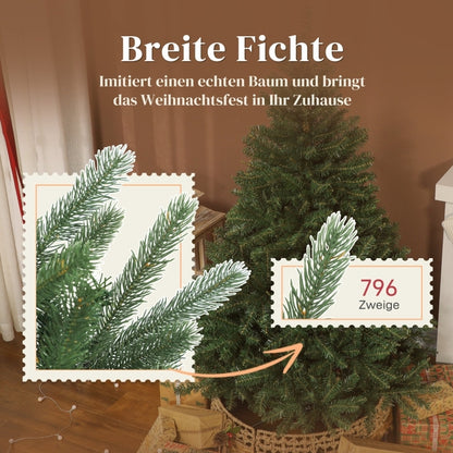 Kunstkerstboom – Nepkerstboom – Sierkerstboom – Kerstspar – Groene Boom – 180 cm Hoog – Brandvertragend Materiaal