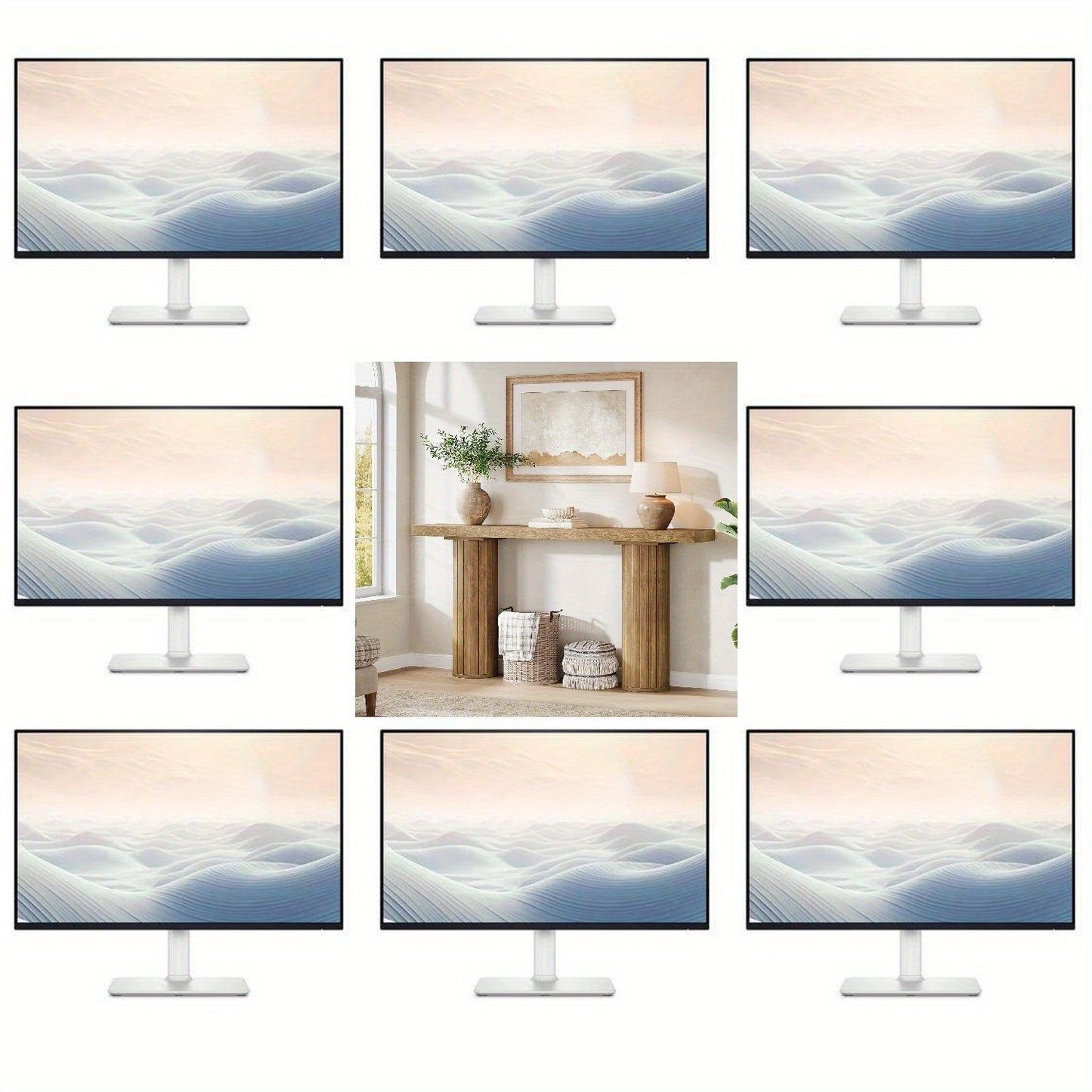 Console Tafel – Sofa Tafel – Haltafel – Smalle Tafel – Binnenkomsttafel – 160 cm Lang – Stevig Getinte Donkerbruine Afwerking