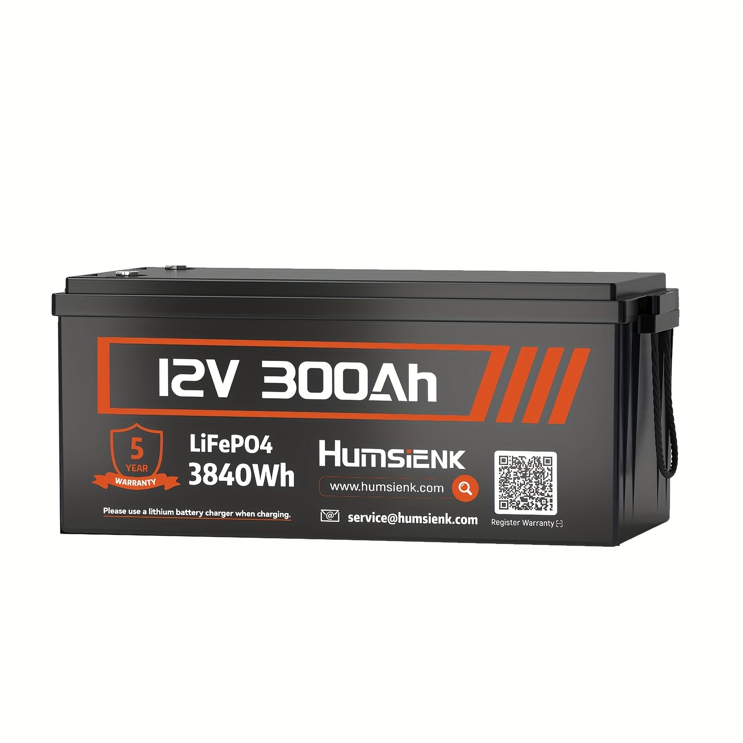 Lithium Accu – LiFePO4 Accu – Camper Accu – Boot Accu – Solar Accu – 12V 300Ah Capaciteit – Geavanceerd BMS & Duurzame ABS Behuizing