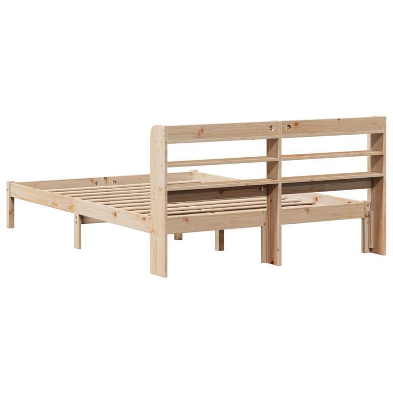 solid wood bed without mattress 120x200cm pine wood Practical Removable