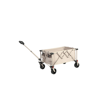 Vouwkar – Bolderwagen – Opvouwbare Kar – Transportwagen – Trolley – Stevig Stalen Frame – All Terrain Wielen – Beige Varianten