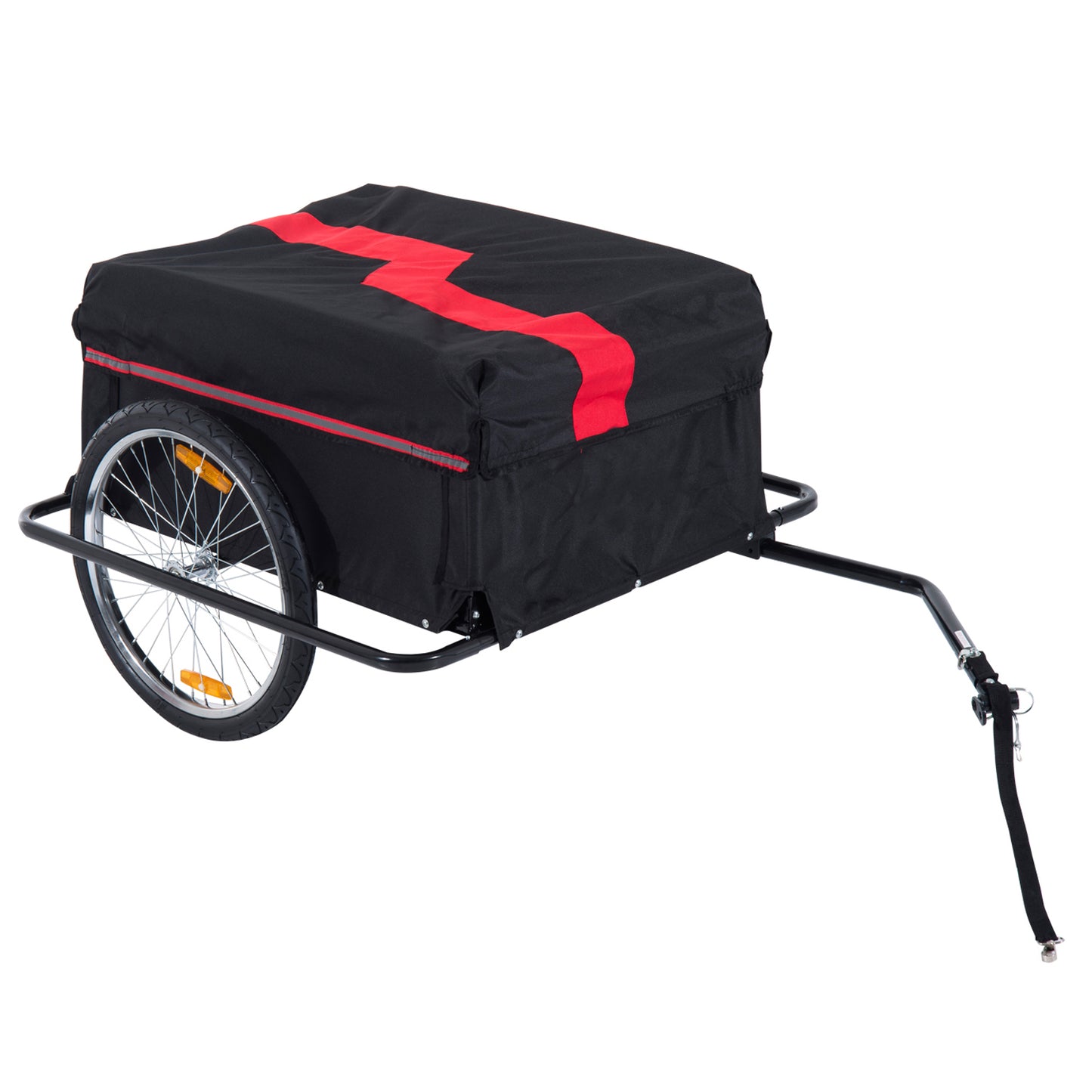 Fietskar – Fietsaanhanger – Bagagekar – Transportkar – Aanhangwagen – Max. 40 kg Belastbaar – Afneembare Waterdichte Hoes