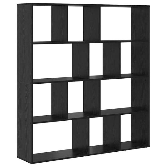 Boekenkast – Boekenrek – Vakkenkast – Opbergkast – Wandkast – Zwart – Stevig Hout – Cubevormige Vakindeling