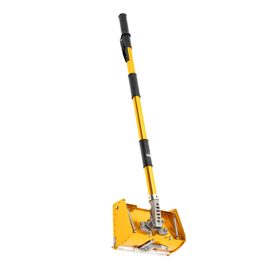Verstelbaar Stucgereedschap – Afwerkspaan – Plamuurspaan – Pleisterspaan – Taping Tool – Aluminium Aluminium Alloy – Verstelbare Steel 102-163 cm – Lekvrije Putty Box 26 cm