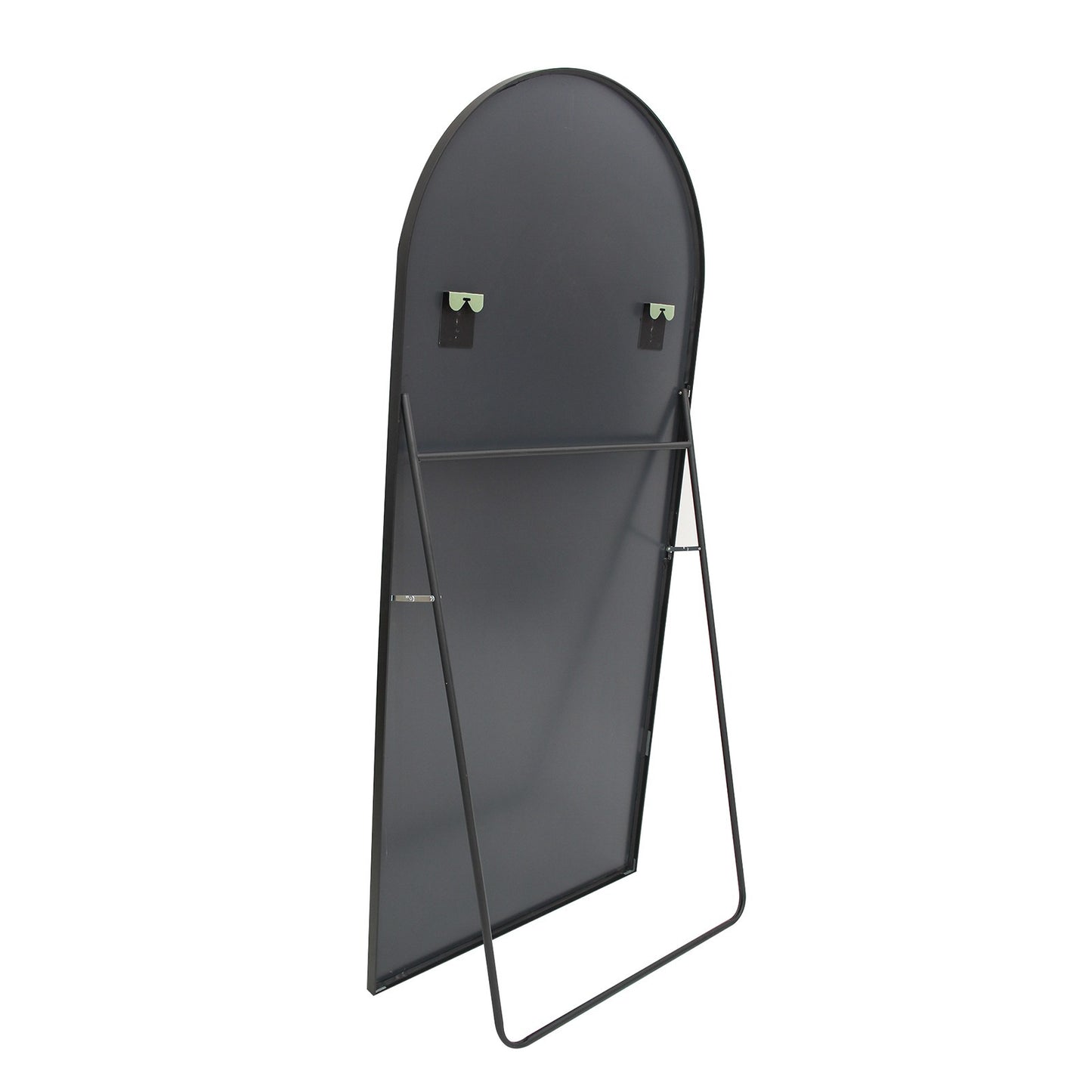 Staande Spiegel – Passpiegel – Wandspiegel – Full Body Spiegel – Grote Spiegel – Minimalistisch Zwart Aluminium Frame – 180x80 cm – Breukveilige Bescherming