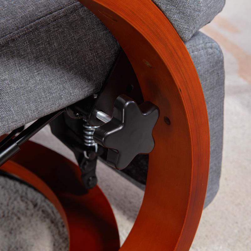 Loungestoel – Opvouwbare Tuinstoel – Strandstoel – Campingstoel – Balkonstoel – Verstelbare Draaibare Rugleuning – Roestvrij Stalen Frame – Ademend Linnen Bekleding – Draagvermogen 140 kg