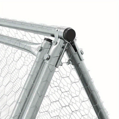 Konijnenkooi – Knaagdierkooi – Dierenkooi – Konijnenhok – Knaagdierenverblijf – Metaal – Groot 400x105x91 cm – Duurzaam Modern Design