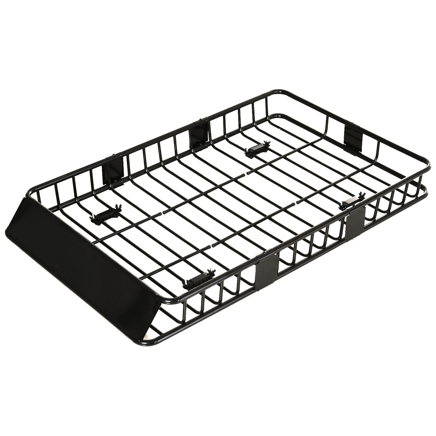 Dakkofferdrager – Dakdrager – Dakraildrager – Autodakdrager – Bagagedrager – Verstelbaar 109-162 cm – Max. 100 kg Draagkracht – Zwart Metaal
