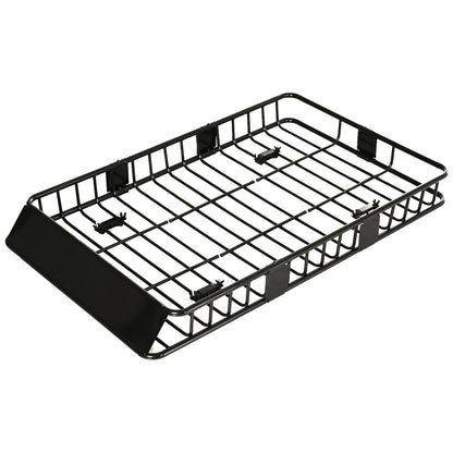Dakkofferdrager – Dakdrager – Dakraildrager – Autodakdrager – Bagagedrager – Verstelbaar 109-162 cm – Max. 100 kg Draagkracht – Zwart Metaal
