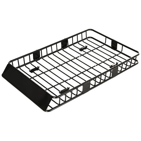 Dakkofferdrager – Dakdrager – Dakraildrager – Autodakdrager – Bagagedrager – Verstelbaar 109-162 cm – Max. 100 kg Draagkracht – Zwart Metaal
