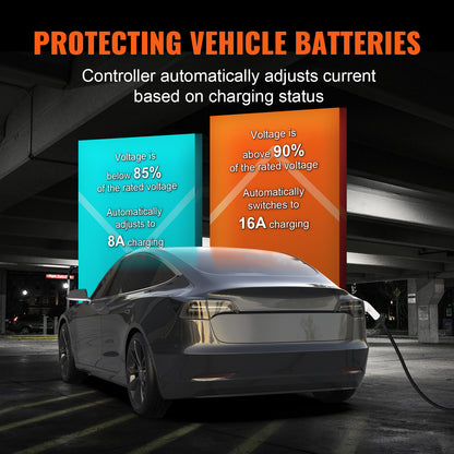 Elektrische Auto Oplader – EV Laadkabel – Elektrisch Voertuig Oplader – Type 2 Lader – Plug-in Hybride Oplader – 8,6 Meter Kabel – Slimme App Bediening